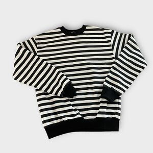 Bananas Monkey Striped Crewneck Sweatshirt | Sz S – Y2K Streetwear Vibes